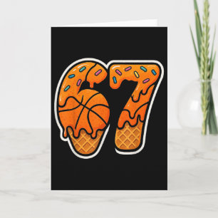 67 Eis-Drip-Basketball Six Seven Meme-Korb Karte