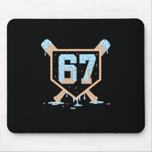 67 Eis-Drip Bysebyll Meme Lustig Six Seven Ge Mousepad