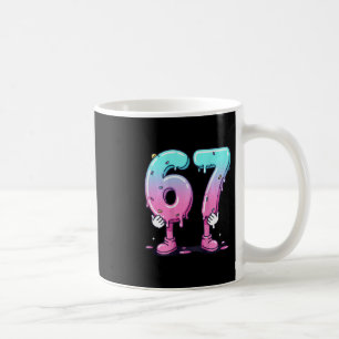 67 Eis Drip (ck) Six Seven Meme für Gen Alph Kaffeetasse