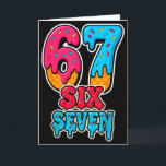 67 Eis-Drip-Funny-Sechs-Sieben-Gen-Alpha-Meme S Karte<br><div class="desc">67 Eis-Drip-Funny-Sechs-Sieben-Gen-Alpha-Meme-Slang</div>