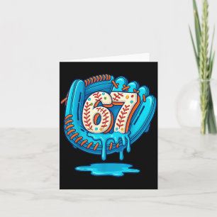 67 Eis Drip Lustig Sechs Sieben Baseball Karte
