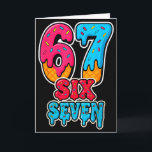 67 Eis-Drip lustig sechs sieben Gen Alpha Meme S Karte<br><div class="desc">67 Eis-Drip lustig sechs sieben Gen Alpha Meme Slang</div>