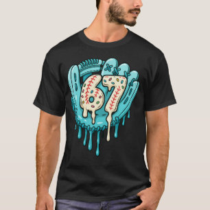67 Eis Drip Lustiger Six Seven Baseball T-Shirt