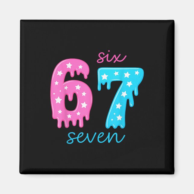 67 Eis-Drip-Meme 6 7 Halloween-Kostüm Paar Magnet (Vorne)