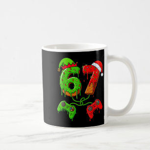 67 Eis-Drip-Meme-Gamer Sechs Sieben Weihnachten B Kaffeetasse