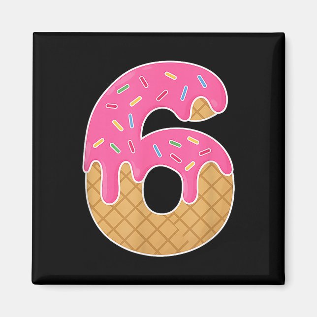 67 Eis-Drip-Meme Lustig 6 7 Halloween-Kostüm Magnet (Vorne)