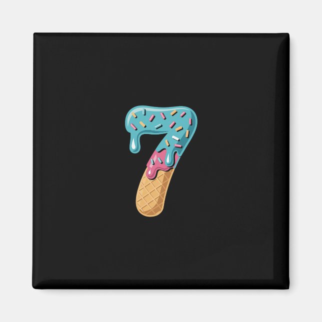 67 Eis-Drip-Meme Lustig Sechs Sieben Passendes Pa Magnet (Vorne)