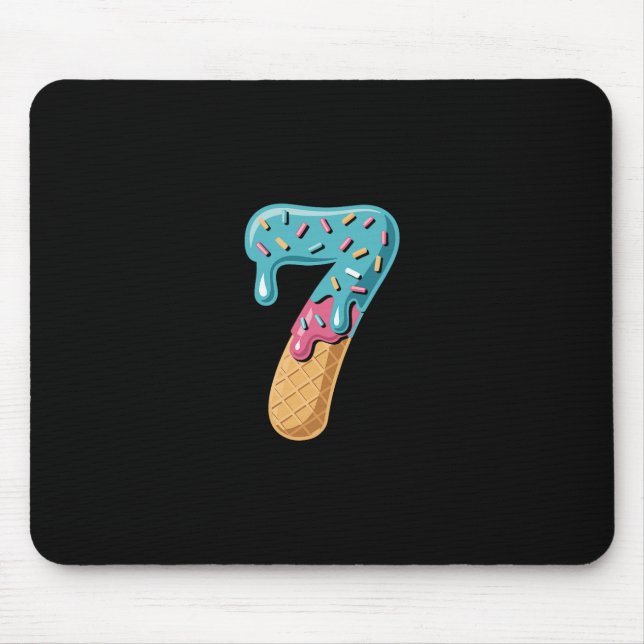 67 Eis-Drip-Meme Lustig Sechs Sieben Passendes Pa Mousepad (Vorne)
