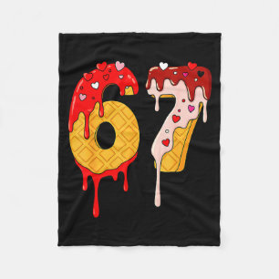 67 Eis-Drip-Meme Lustig Sechs Sieben Valentinstag Fleecedecke