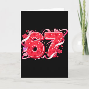 67 Eis-Drip-Meme Lustig Sechs Sieben Valentinstag Karte