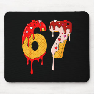 67 Eis-Drip-Meme Lustig Sechs Sieben Valentinstag  Mousepad