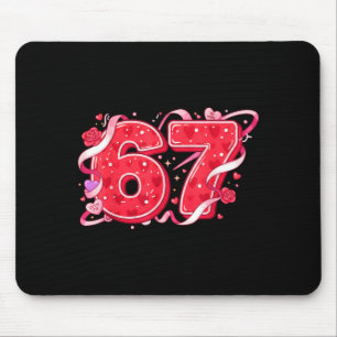 67 Eis-Drip-Meme Lustig Sechs Sieben Valentinstag Mousepad