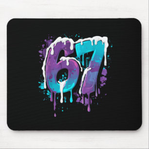 67 Eis-Drip-Meme Lustig Six Seven Gen Alpha S Mousepad