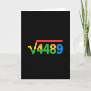 67 Eis-Drip-Meme Quadratwurzel 4489 Karte