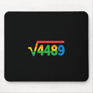 67 Eis-Drip-Meme Quadratwurzel 4489  Mousepad