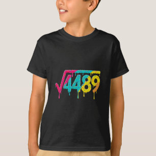 67 Eis-Drip-Meme Quadratwurzel 4489 Slang-Lehrerin T-Shirt