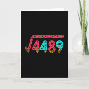 67 Eis-Drip-Meme Quadratwurzel 4489 Slang Mathe Karte