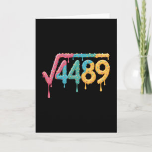 67 Eis-Drip-Meme Quadratwurzel 4489 Slang Mathe Karte