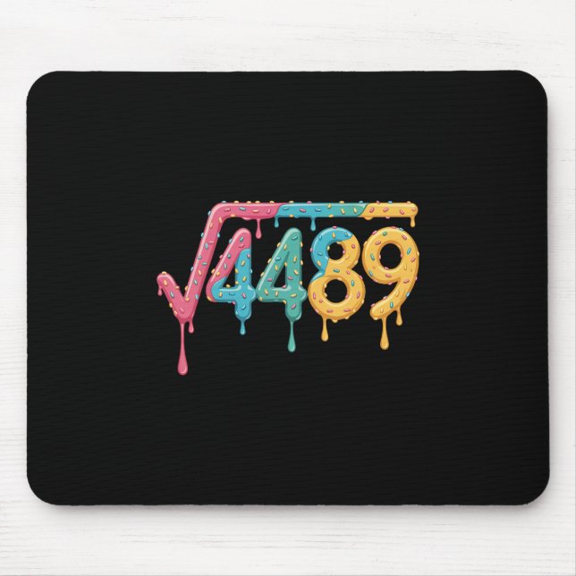 67 Eis-Drip-Meme Quadratwurzel 4489 Slang Mathe Mousepad (Vorne)