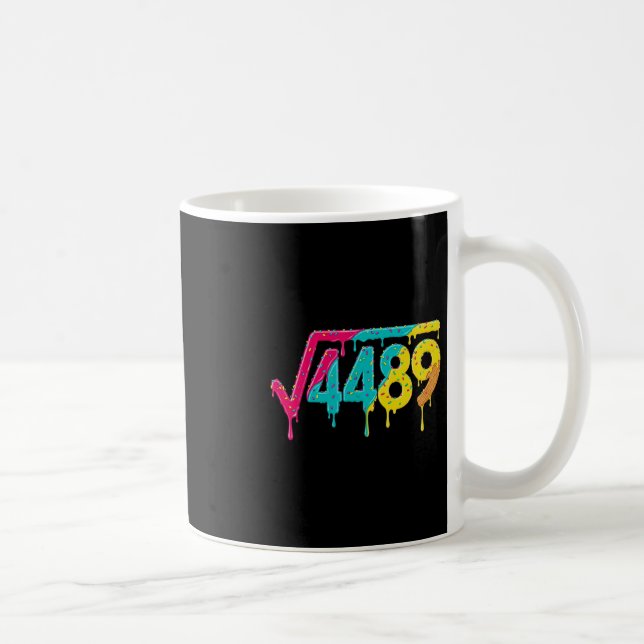 67 Eis-Drip-Meme Quadratwurzel 4489 Slang-Teetasse Kaffeetasse (Rechts)