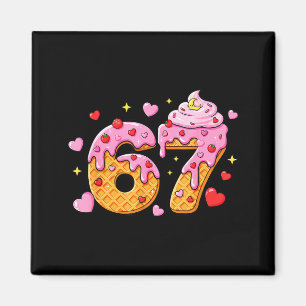 67 Eis-Drip-Meme Sechs Sieben 6 7 Valentinstag Magnet