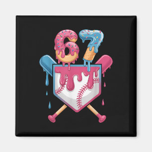 67 Eis-Drip-Meme Sechs Sieben Stolz 6 7 Eiscreme Magnet