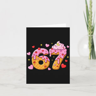 67 Eis-Drip-Meme Six Seven 6 7 Valentinstag Karte