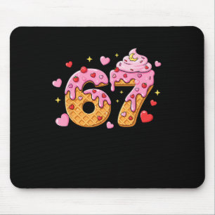 67 Eis-Drip-Meme Six Seven 6 7 Valentinstag Mousepad