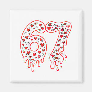 67 Eis-Drip-Meme Six Seven Gen Alpha Valenti Magnet