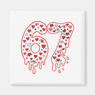 67 Eis-Drip-Meme Six Seven Gen Alpha Valenti Magnet