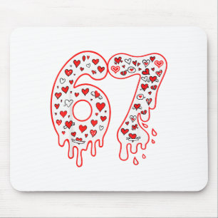 67 Eis-Drip-Meme Six Seven Gen Alpha Valenti Mousepad