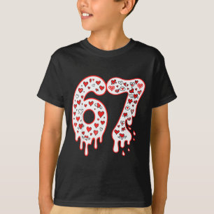 67 Eis-Drip-Meme Six Seven Gen Alpha Valenti T-Shirt
