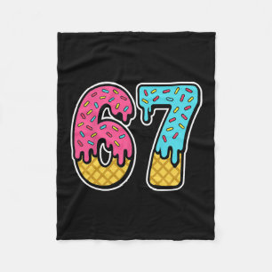 67 Eis-Drip-Meme Six Seven Lustig Gen Alpha D Fleecedecke