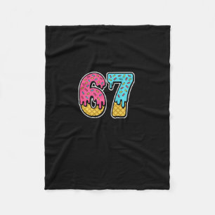 67 Eis-Drip-Meme Six Seven Lustig Gen Alpha D Fleecedecke