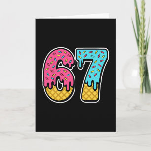 67 Eis-Drip-Meme Six Seven Lustig Gen Alpha D Karte