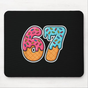 67 Eis Meme Drip Six Seven Slang Gen Alpha  Mousepad