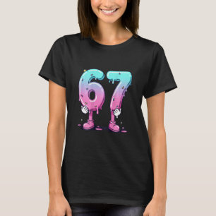 67 Eis-Tropfen (ck) Six Seven Meme für Gen Alph T-Shirt