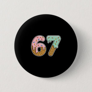 67 Eiscreme 67 Meme Lustig Sechs Sieben Gen Alpha Button