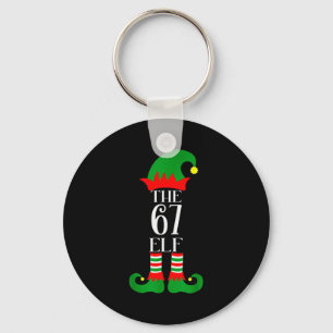 67 Elf Weihnachtskostüm Pyjama 67 Meme Gen Alpha  Schlüsselanhänger
