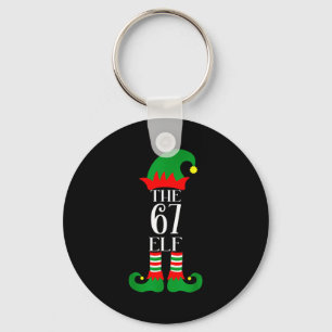 67 Elf Weihnachtskostüm Pyjama 67 Meme Gen Alpha Schlüsselanhänger