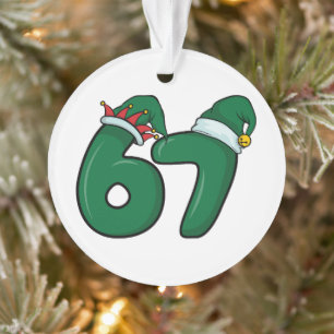 67 Elfen Weihnachtsmann Weihnachtsbaumanhänger  Ornament