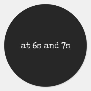 67 Englischlehrer Meme Six Seven Idiom Lustiger Le Runder Aufkleber