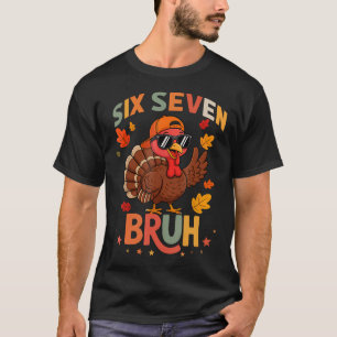 67 Erntedankfest Lustig Sechs Sieben Meme Truthahn T-Shirt