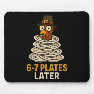 67 Erntedankfest Lustiger Truthahn 6-7 Meme Sechs Mousepad