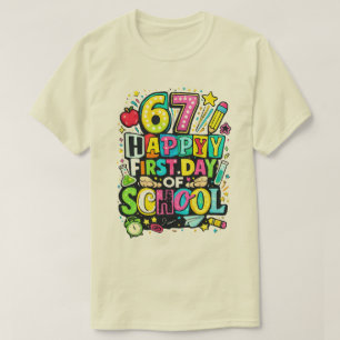 67 Frohen ersten Schultag T-Shirt