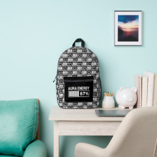 67 Funny Meme Aura Energy bei 67 Six Seven Meme Ge Bedruckter Rucksack