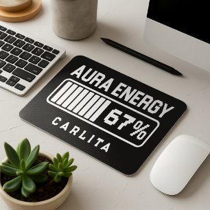 67 Funny Meme Aura Energy bei 67 Six Seven Meme Ge Mousepad