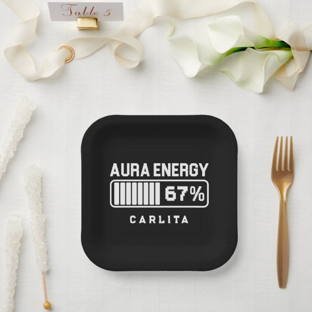 67 Funny Meme Aura Energy bei 67 Six Seven Meme Ge Pappteller (Hochzeit)