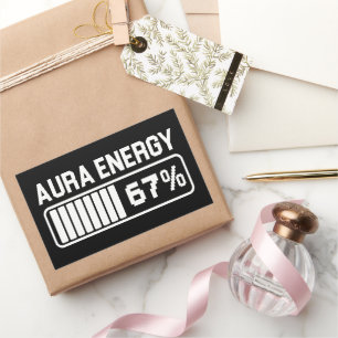 67 Funny Meme Aura Energy bei 67 Six Seven Meme Ge Rechteckiger Aufkleber