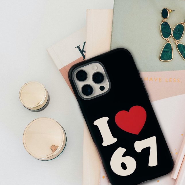67 Funny Meme I Liebe Six Sieben 67. Geburtstag Case-Mate iPhone Hülle (Von Creator hochgeladen)